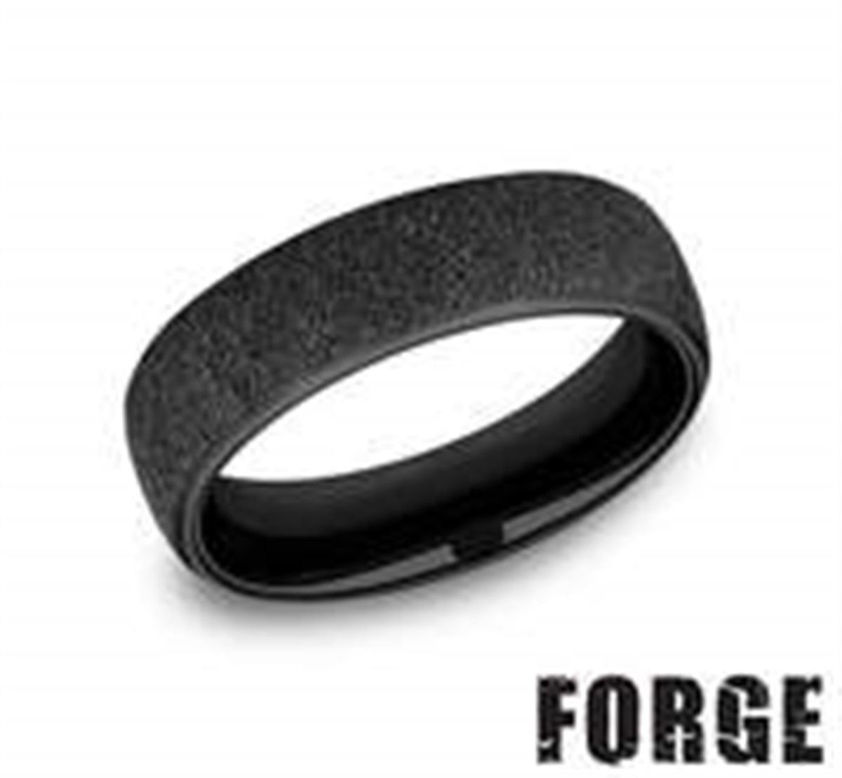 Titanium Black Engraved Wedding Band