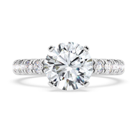 Pure Lasker Platinum Collection 2.5mm Galaxy Ring Mounting  - Round Center Stone Sold Separately