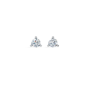 14K White Gold Martini Stud Earrings with .15cttw Diamonds (I Color - SI1 Clarity)