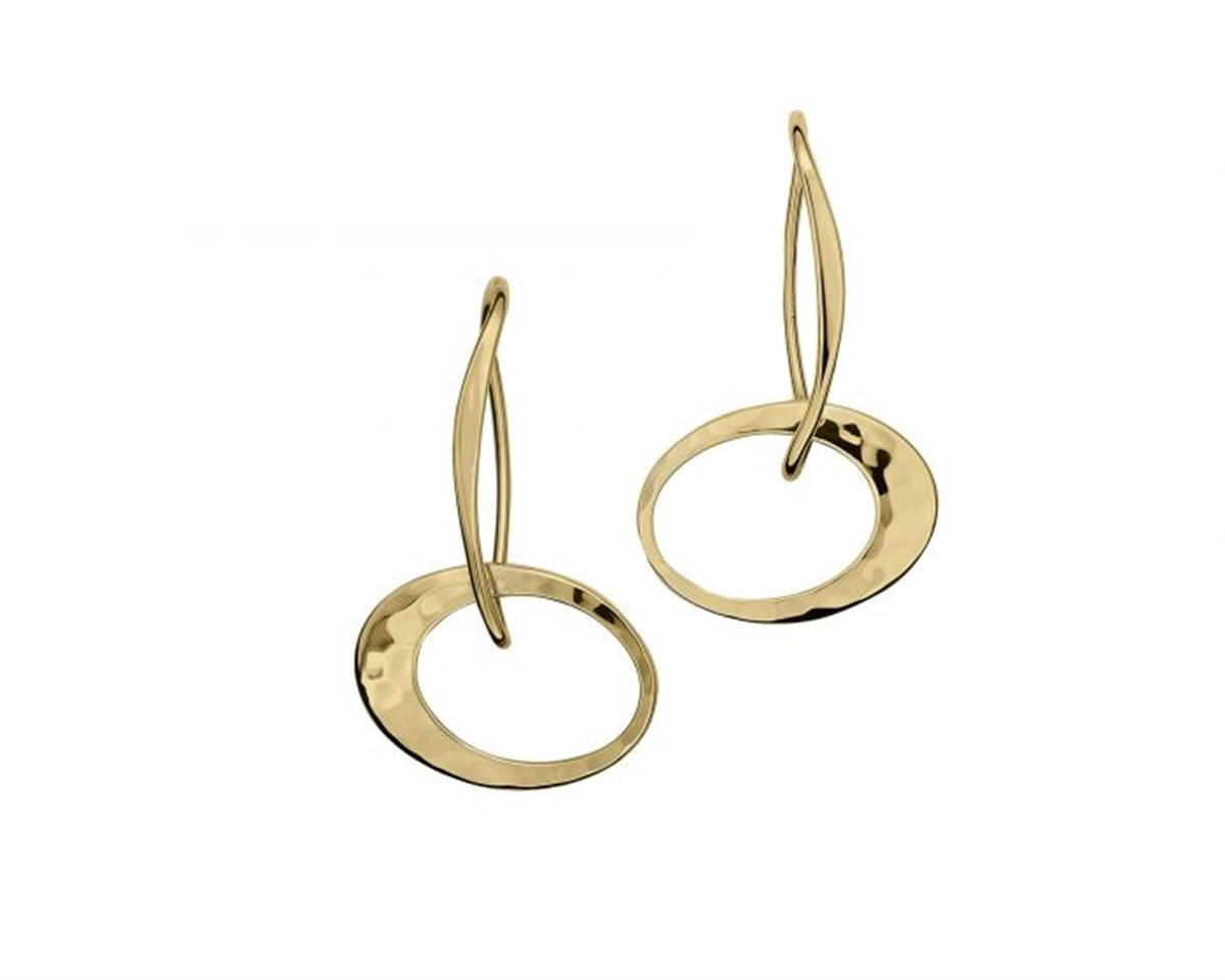 E.L. Designs 14Kt Yellow Gold Petite Elliptical Earrings