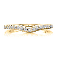 A.Jaffe Contour 0.25cttw Diamond Anniversary Band in 14Kt Yellow Gold