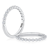 A.Jaffe Shared Prong 0.39cttw Diamond Anniversary Band in 14K White Gold