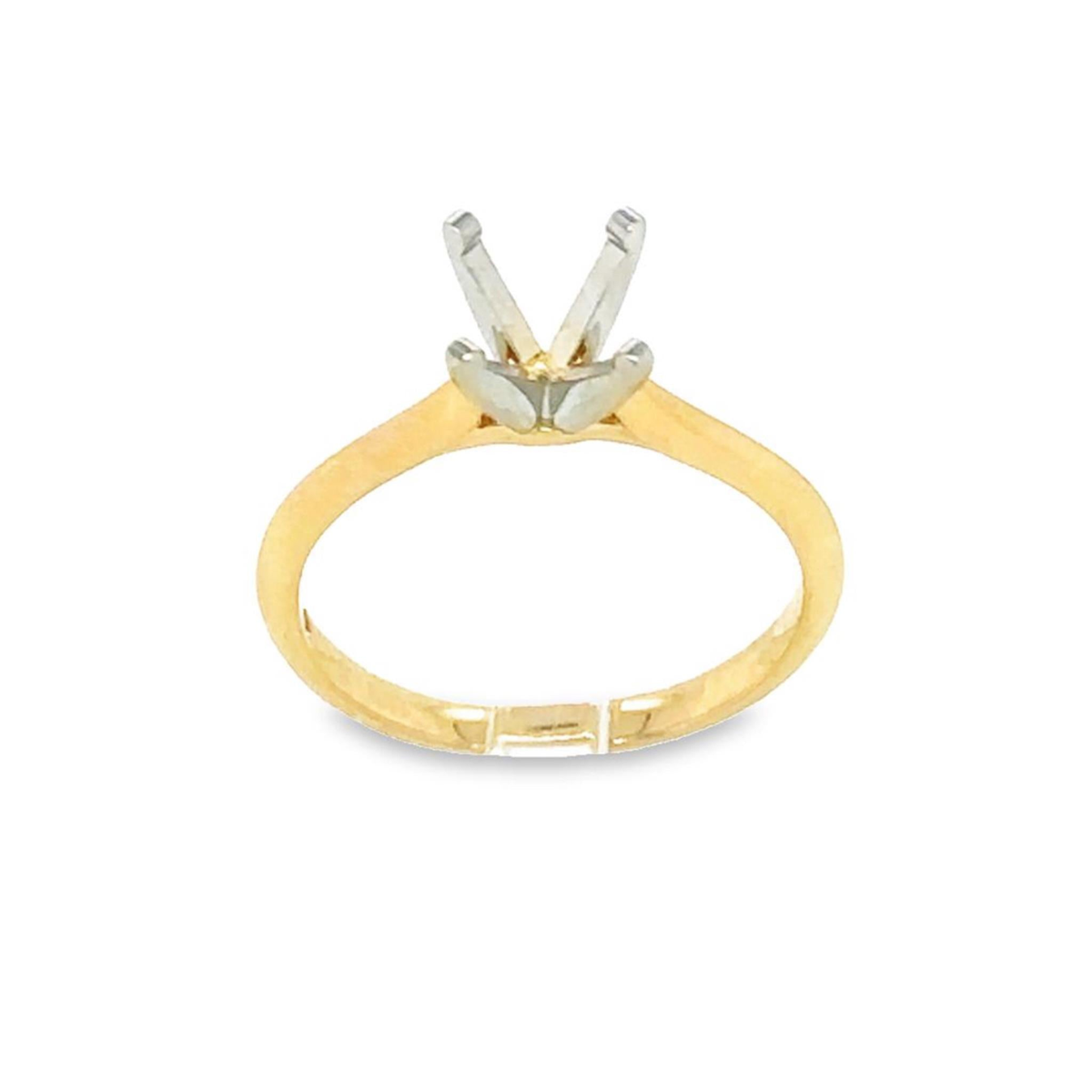 14Kt Yellow Gold Solitaire Engagement Ring Mounting