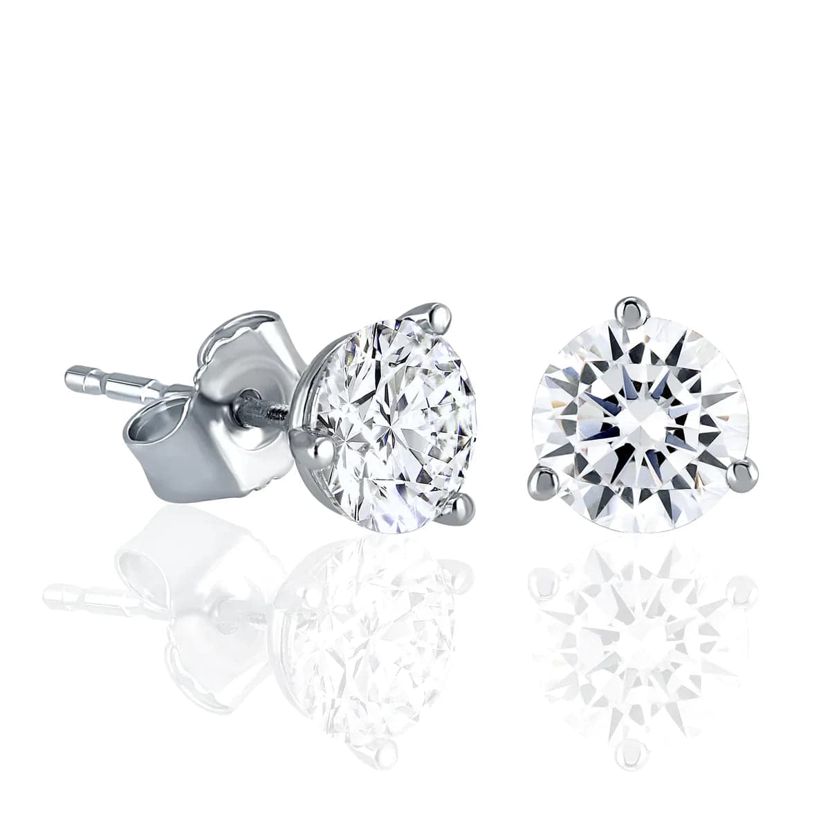 Diamond Hybrid® Martini Stud Earrings - MiaDonna