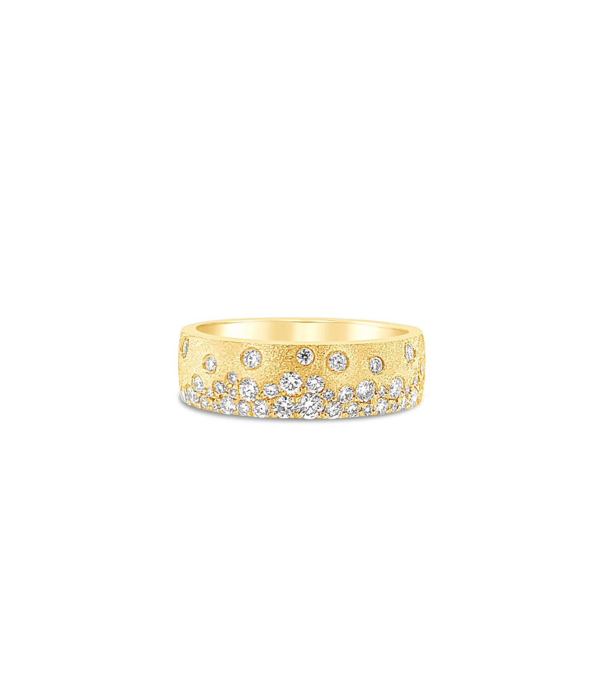 Confetti Collection 14Kt Yellow Gold Band With .44cttw Natural Diamonds
