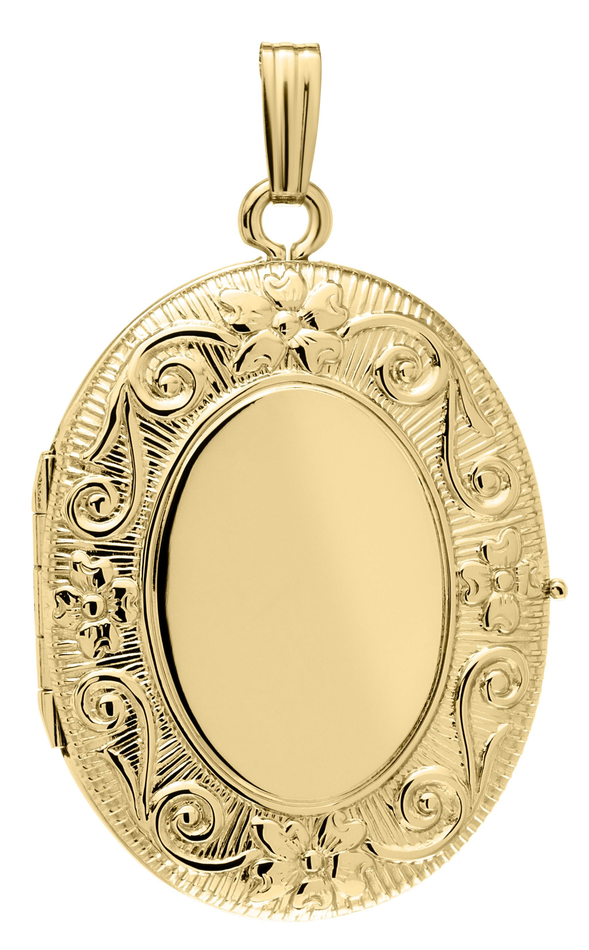 14K Yellow Gold Locket Pendant