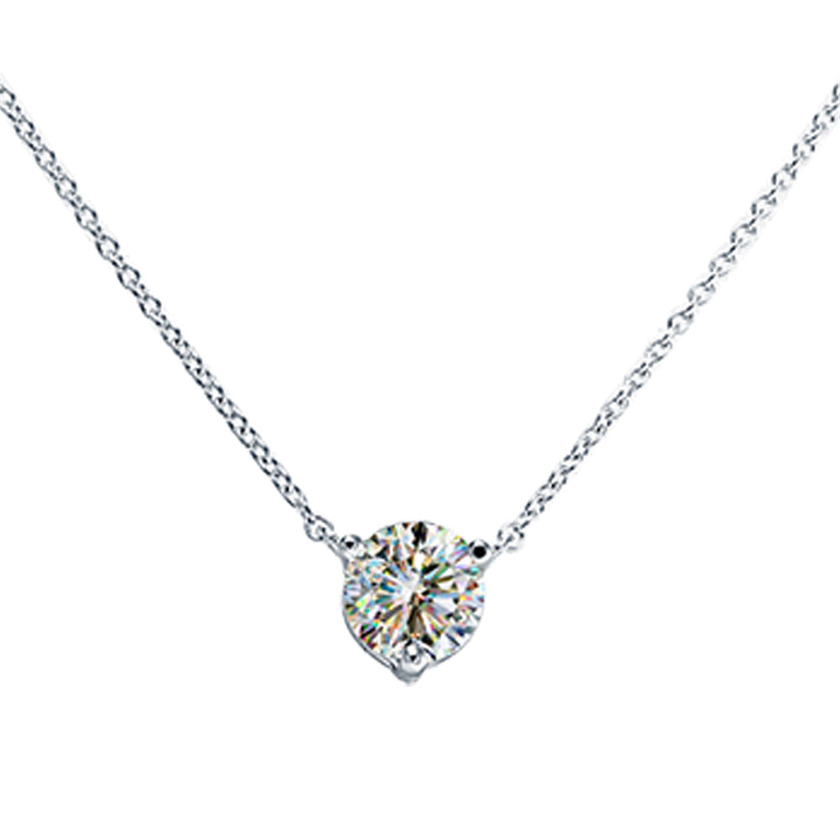 Facets Of Fire One & Only Solitaire Pendant With 1.01ct Natural Diamond