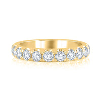 14Kt Yellow Gold Galaxy Ring With 1.00cttw Natural Diamonds