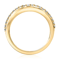 A.Jaffe Contour 0.25cttw Diamond Anniversary Band in 14Kt Yellow Gold