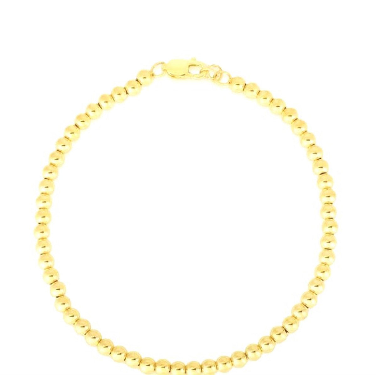 14Kt Yellow Gold Bead Bracelet