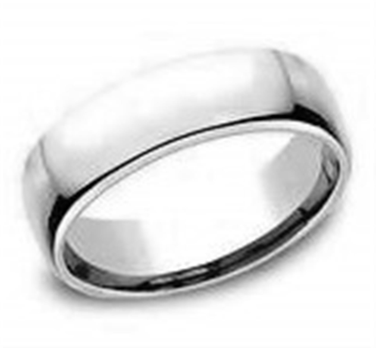 14Kt White Gold Plain Wedding Band