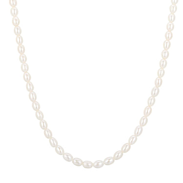 Ania Haie 16" Gold Shell Pearl Beaded Necklace with 2" Extender in Gold Overlay