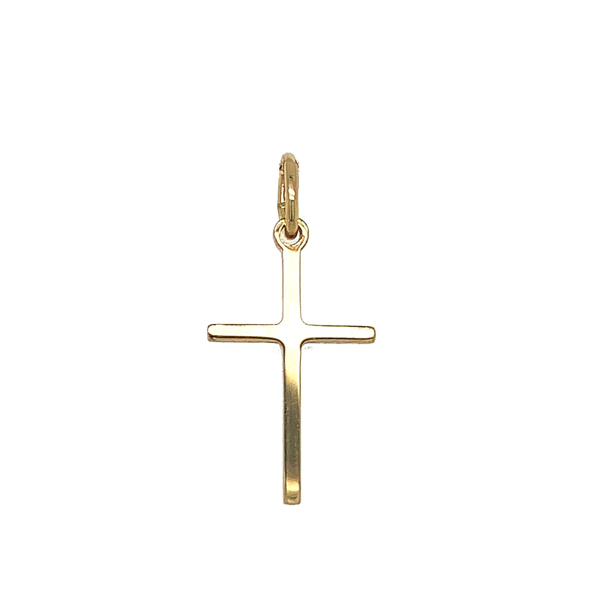 14Kt Yellow Gold Stick Cross Pendant