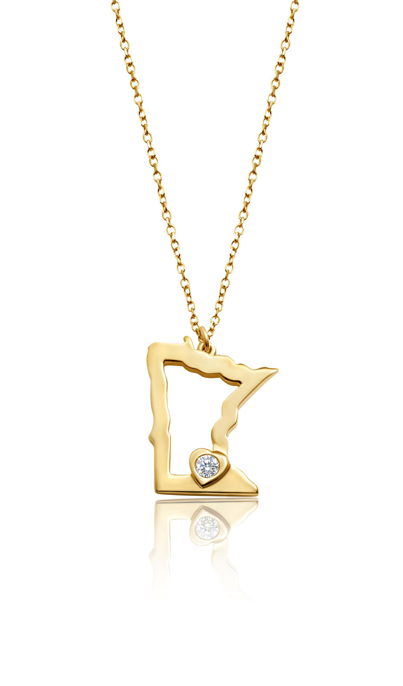 14kt Yellow Gold Heart Necklace