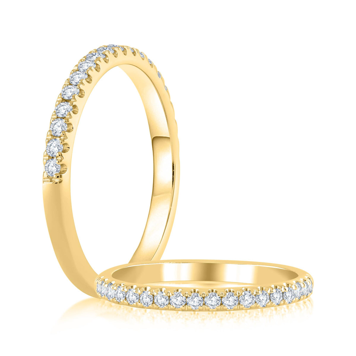 14Kt Yellow Gold Galaxy Ring With 0.25cttw Natural Diamonds