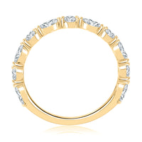 A.Jaffe Alternating Marquise & Round 0.67cttw Diamond Anniversary Band in 14Kt Yellow Gold