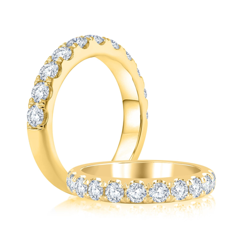 14Kt Yellow Gold Galaxy 1.00cttw Diamond Anniversary Band