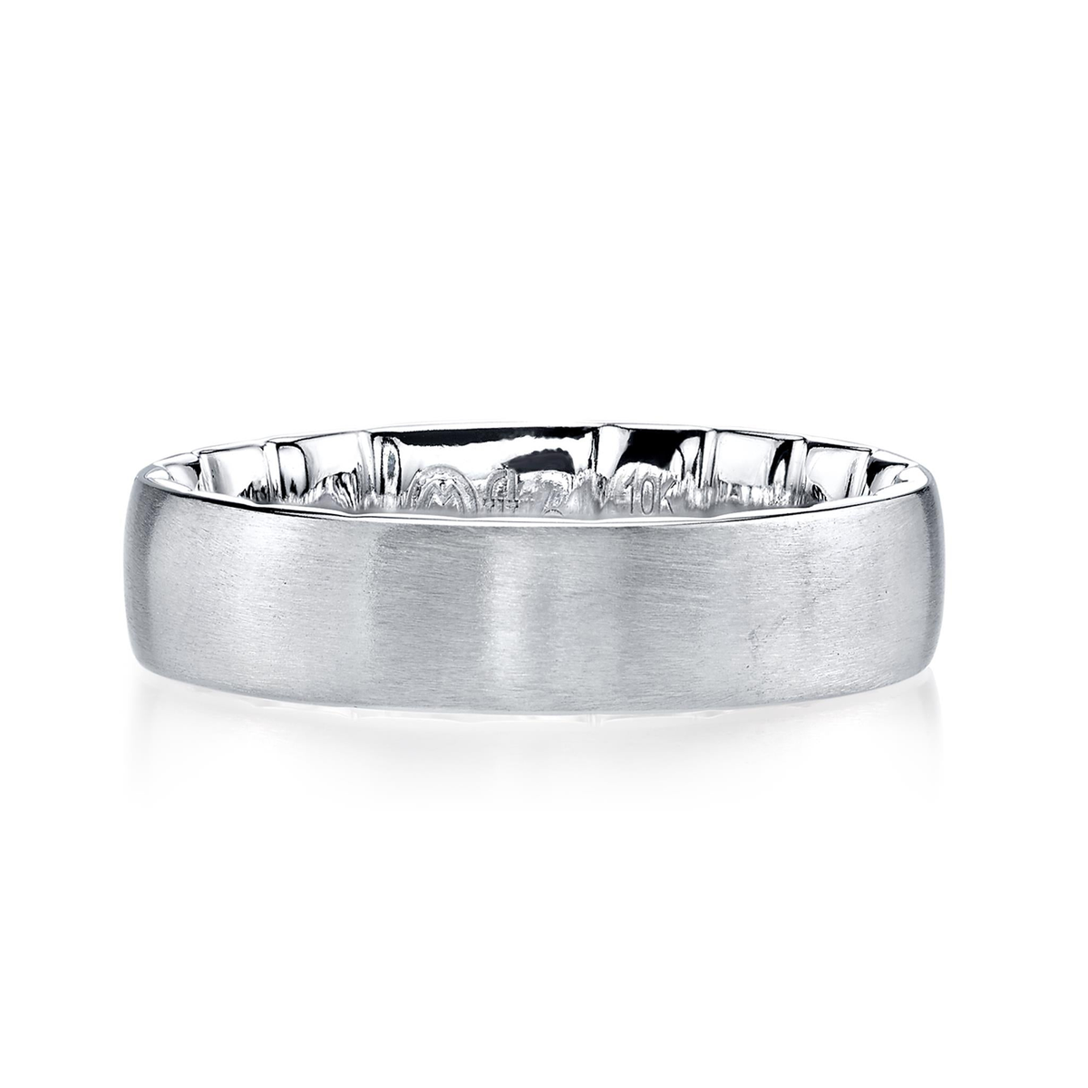 M-Fit 10Kt White Gold Satin Finish Band