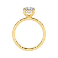 Lasker's Big Rocks Collection 14Kt Yellow & White Gold Hidden Halo Solitaire  With Lab-Grown Center Diamond