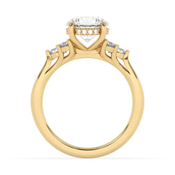 Lasker's Big Rocks 14Kt Yellow Gold Ring With Lab-Grown Center Diamond