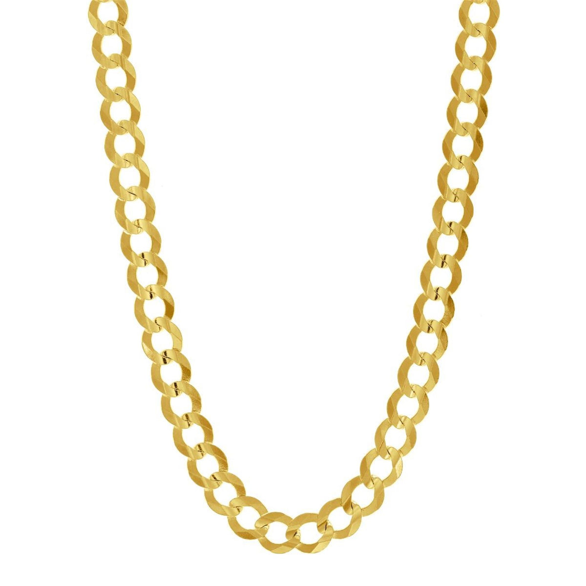 20" 14K Yellow Gold 6mm Curb Link Chain
