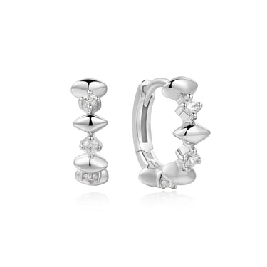 Ania Haie Sterling Silver Sparkle Huggies