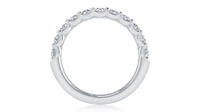 A. Jaffe Delicate Half-Way Band With 1.05cttw Natural Diamonds