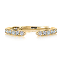 A.Jaffe Tapered 0.25cttw Diamond Anniversary Band in 14Kt Yellow Gold