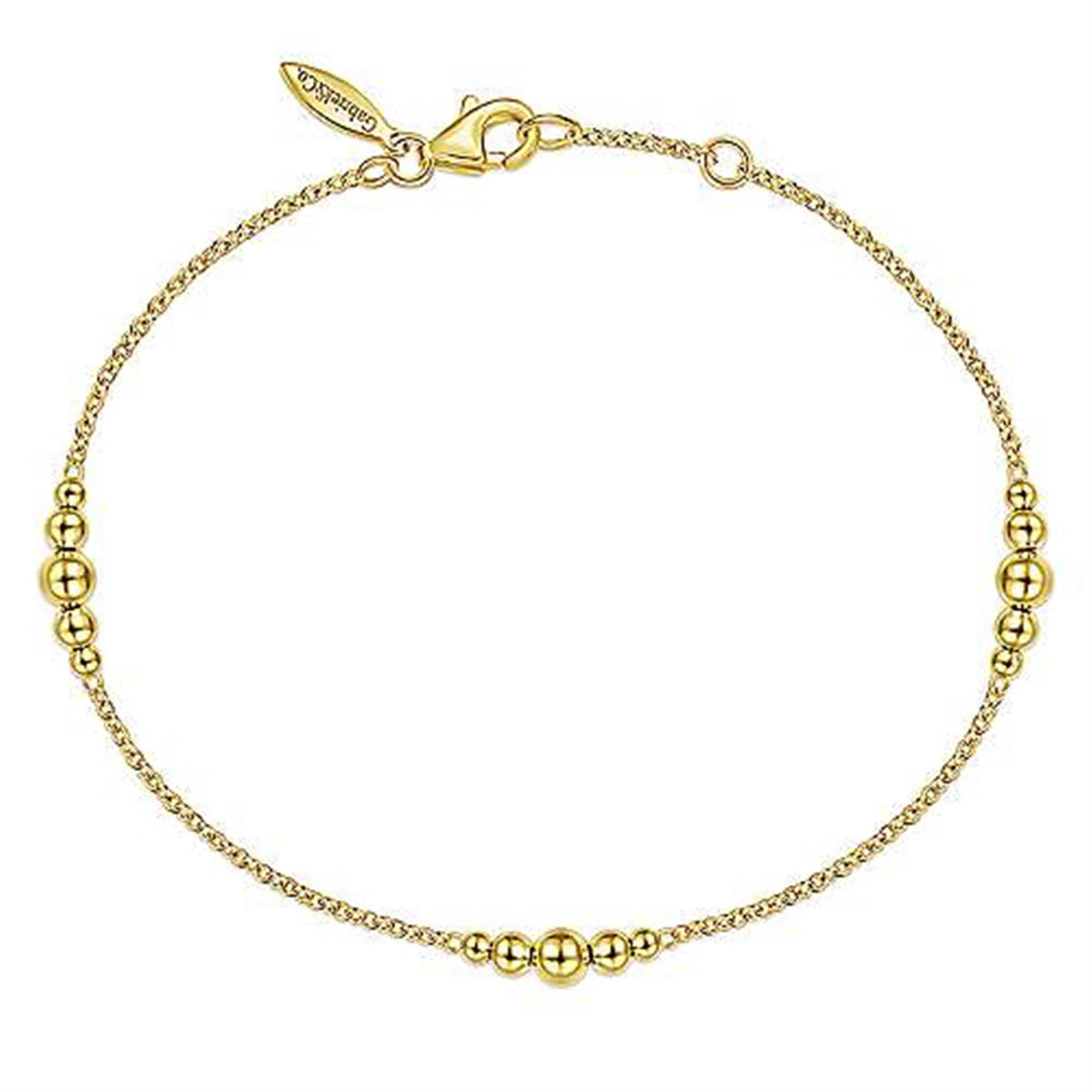 14Kt Yellow Gold Cable Link Bracelet