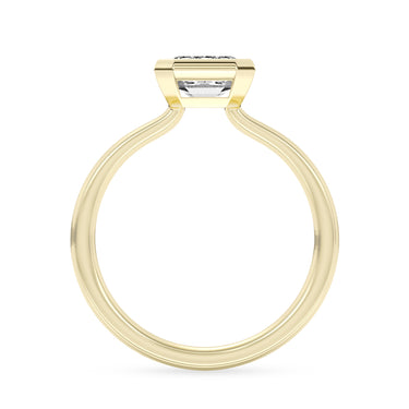 Lasker Big Rocks Lab-Grown Diamond Collection 14Kt Yellow Gold Bezel Set Solitaire with 3Ct Emerald Cut Center Diamond. The sales of lab-grown diamonds are final after 30 days. Lab-grown diamonds and lab-grown diamond jewelry are not eligible for future