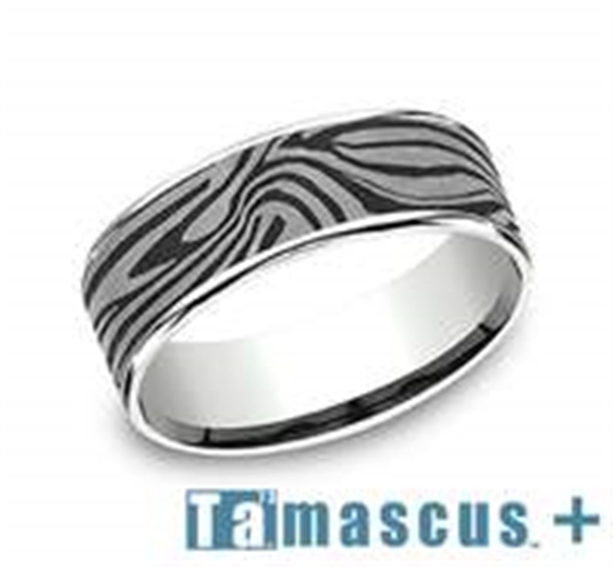 Tantalum  14Kt Gray  White Ammara Stone Band