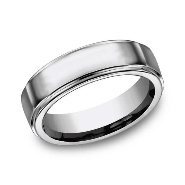 Titanium High Polish Wedding Band
