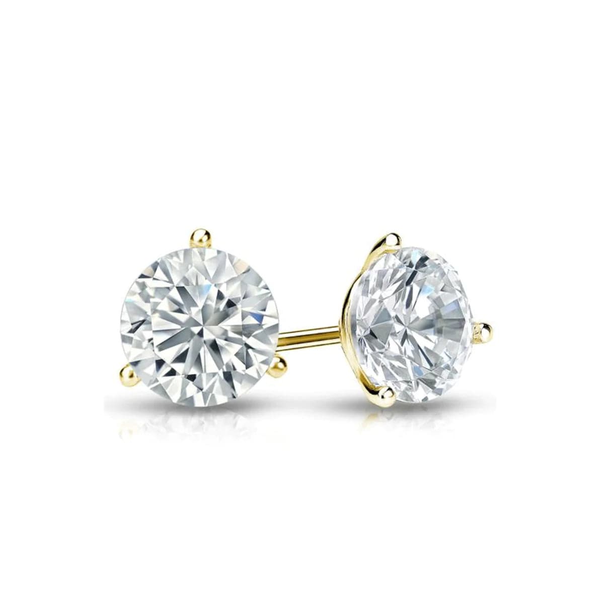 Lasker Classic Round Natural Diamond Stud Earrings – Lasker Jewelers