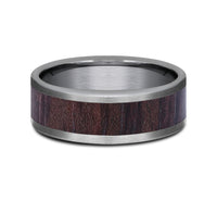 Grey Tantalum & Wood 'The Maker' Wedding Band