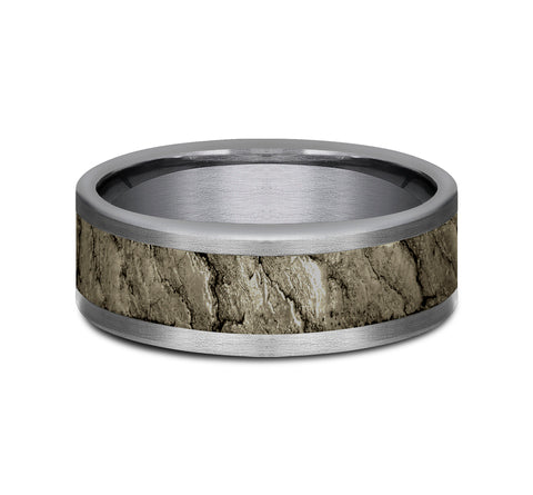 Grey Tantalum & Bronze 'The Vesuvius' Wedding Band