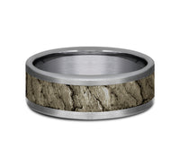 Grey Tantalum & Bronze 'The Vesuvius' Wedding Band