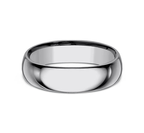 Tungsten Regular Dome 6mm Comfort Fit Wedding Band