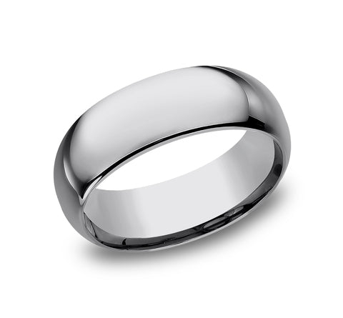 Tungsten Regular Dome Comfort Fit Wedding Band