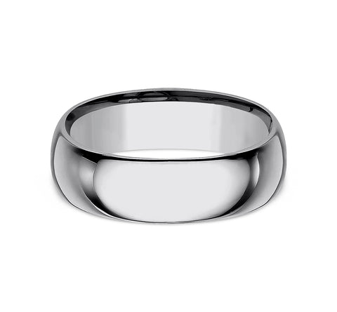 Tungsten Regular Dome 8mm Comfort Fit Wedding Band