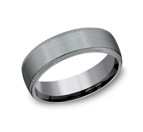 Grey Tantalum 'The Rogue' Wedding Band