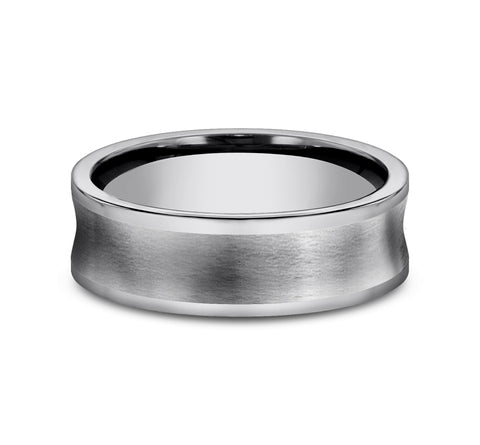 Tungsten 'The Prowler' Comfort Fit Wedding Band