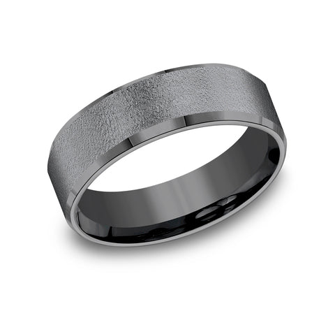 Dark Tantalum 'The Major' Wedding Band