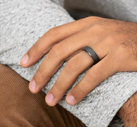 Dark Tantalum 'The Major' Wedding Band
