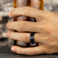 Black Titanium 'The Duke' Wedding Band