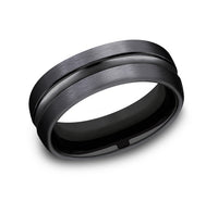 Black Titanium 'The Harrison' Wedding Band