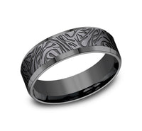 Dark Tantalum 'The Katana' Wedding Band