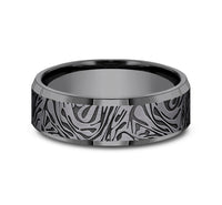 Dark Tantalum 'The Katana' Wedding Band