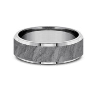 Grey Tantalum 'The Vesuvius' Wedding Band