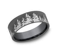 Tantalum 'The Cedar' Wedding Band