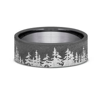 Tantalum 'The Cedar' Wedding Band